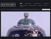Tablet Screenshot of hannamsauctioneers.com